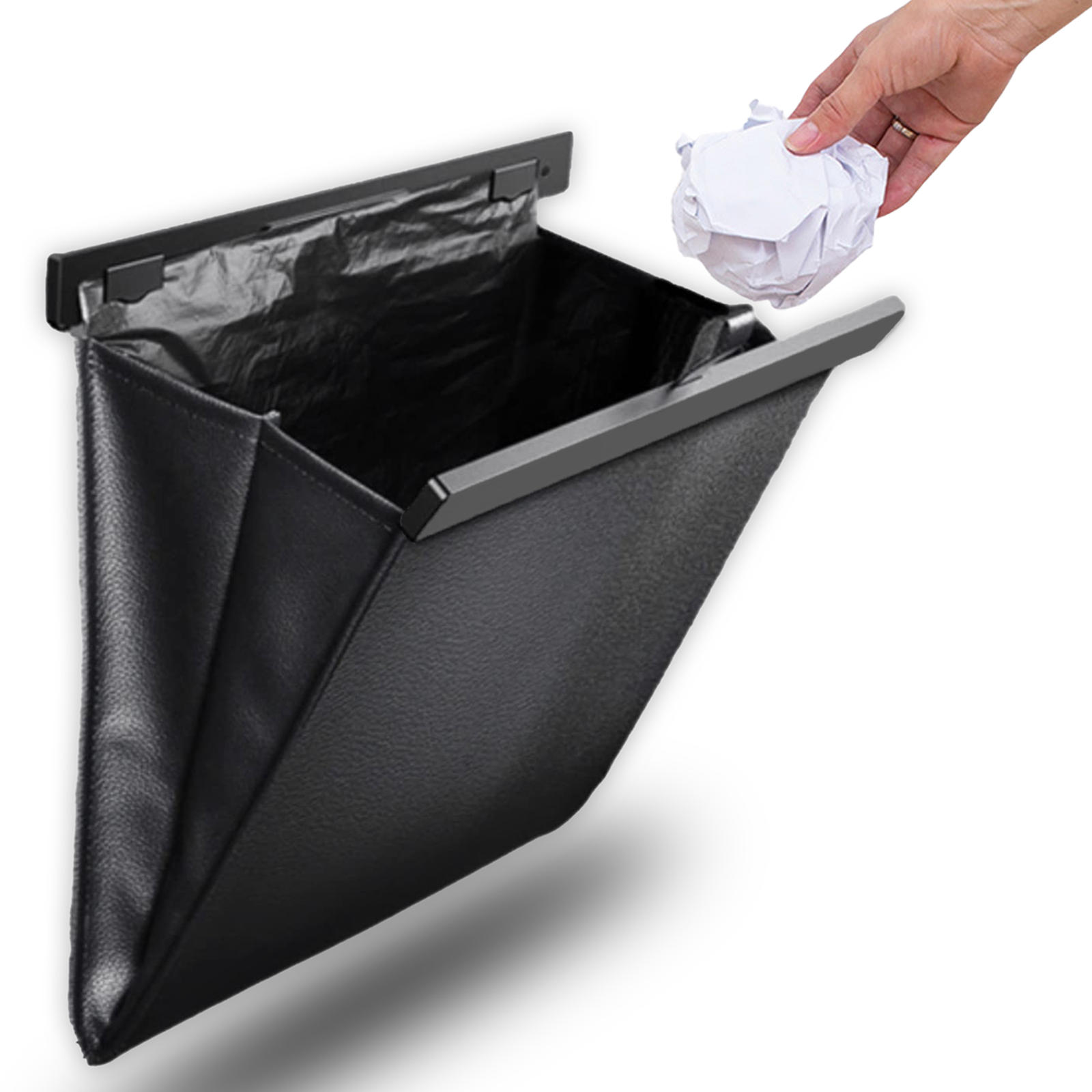 POPOT 車用ゴミ箱 ブラック